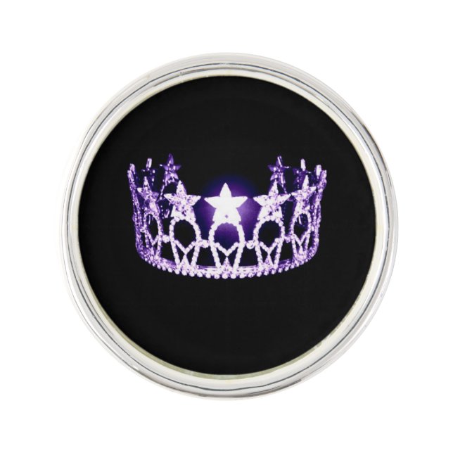 Miss USA America style Crown Lapel Pin (Front)