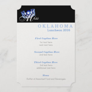 Miss USA Classic Shimmer Luncheon Program Card