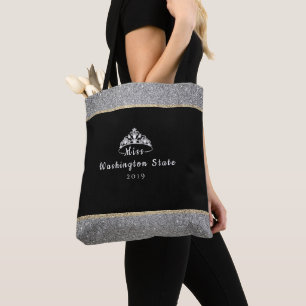 Miss USA Crown Custom Title Tote Bag