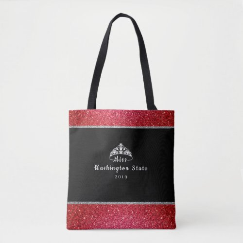 Miss USA Crown Custom Title Tote Bag