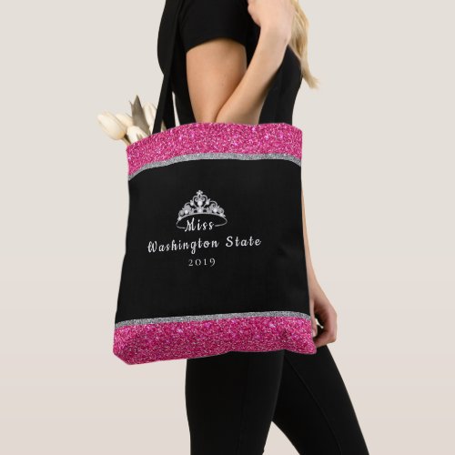 Miss USA Crown Custom Title Tote Bag