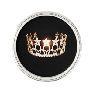 Miss USA Gold Crown Lapel Pin
