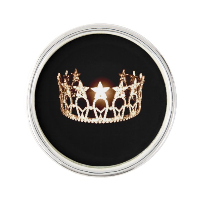 Miss USA Gold Crown Lapel Pin (Front)