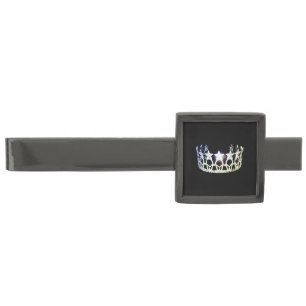 Miss USA merica Silver Crown Tie Bar