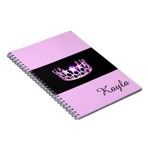 Miss USA Orchid Crown Notebook_ Custom Name Notebook