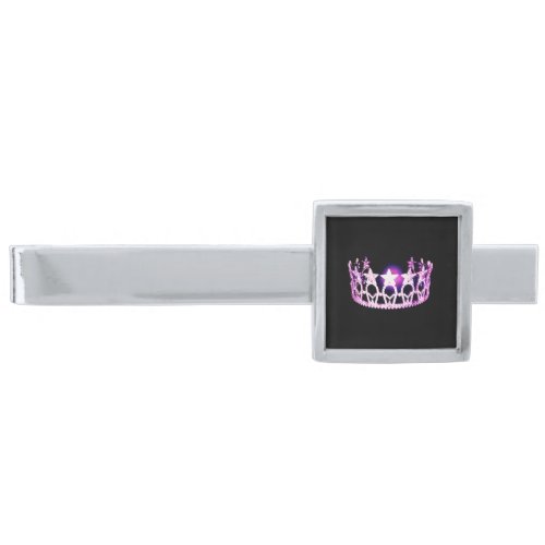Miss USA Orchid Crown Tie Bar