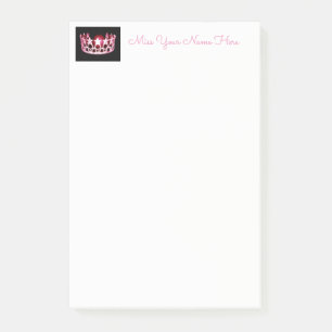 Miss USA Pink Crown Post-it-Notes Post-it Notes