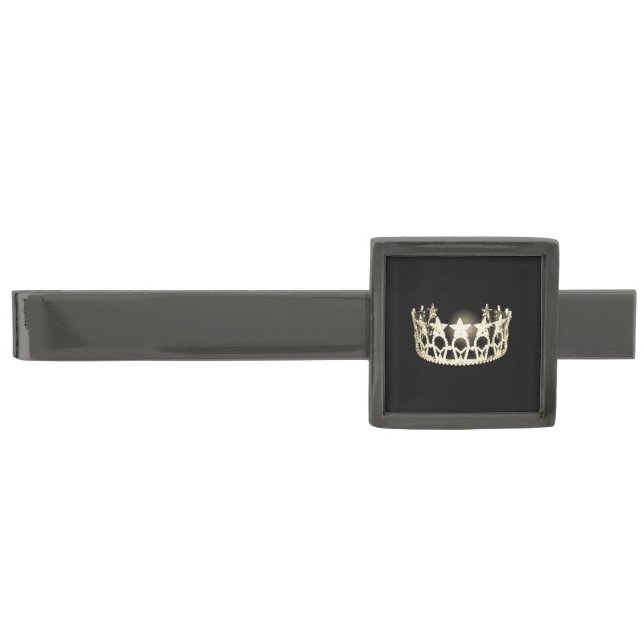 Miss USA Platinum Crown Tie Bar (Front)