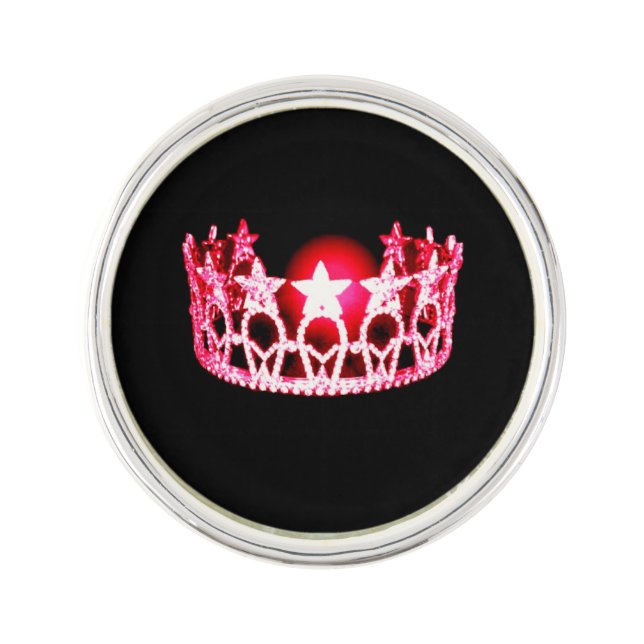 Miss USA Red Crown Lapel Pin (Front)