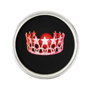 Miss USA Red Crown Lapel Pin