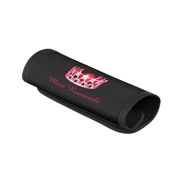 Miss USA Red Crown Luggage Handle Wrap (Angled)
