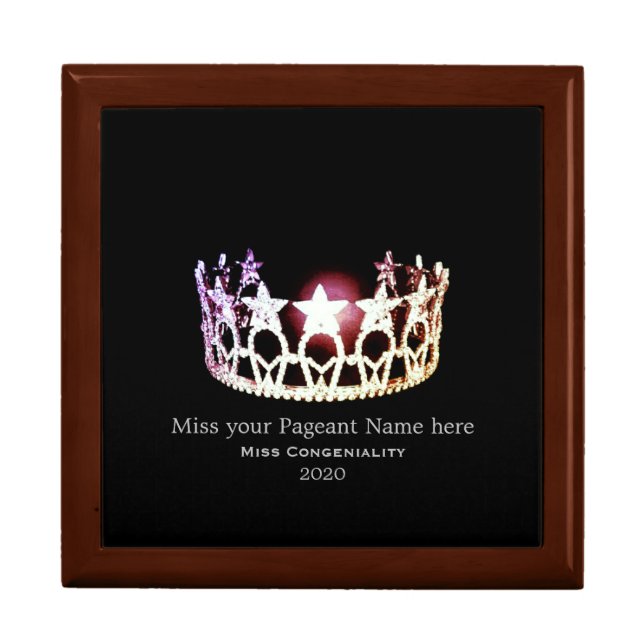 Miss USA Silver Crown Awards Jewelry Box (Front)
