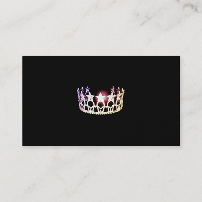 Miss USA Silver Crown Business Cards (Front)