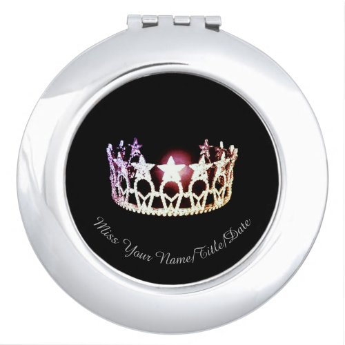 Miss USA Silver Crown Compact Mirror