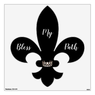 Miss USA Silver Crown Fluer Di Lis Wall Decal