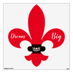 Miss USA Silver Crown Fluer Di Lis Wall Decal