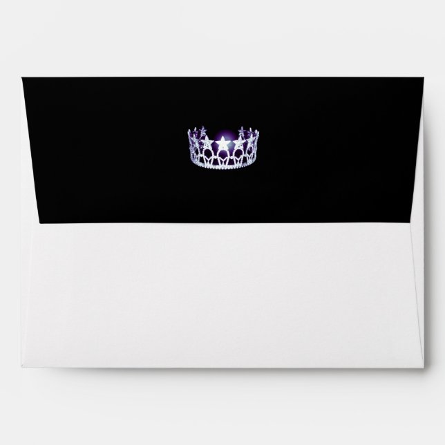 Miss USA Silver Crown Greeting Card Envelope (Back (Top Flap))
