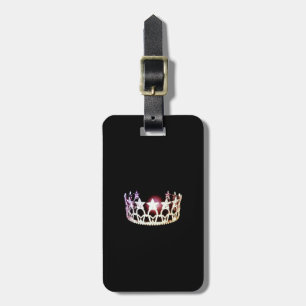 Miss USA Silver Crown Luggage Tag-Vertical Tag