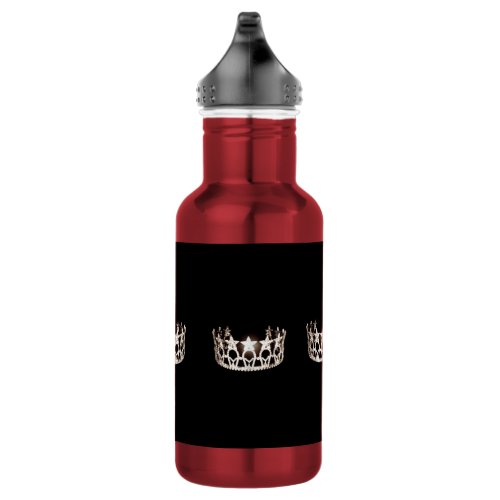 Miss USA Silver Crown Pexagon Water Bottle