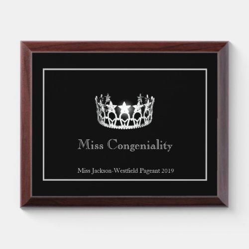 Miss USA Silver Crown Plaque