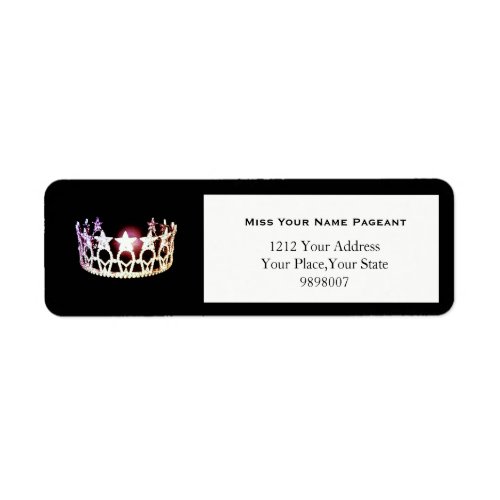 Miss USA Silver Crown Return Address Labels