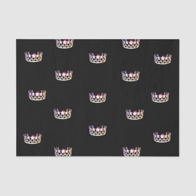 Miss USA Silver Crown Tissue Paper (Front)