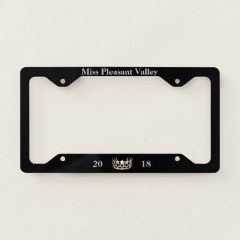 Miss Usa Silver Crown Title/date License Frame by photographybydebbie at Zazzle