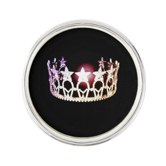 Miss USA Silver Star Crown Lapel Pin (Front)