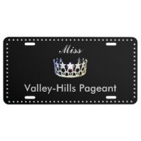 Miss USA Star Crown Aluminum License Plate