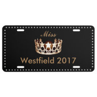 Miss USA Star Crown Aluminum License Plate