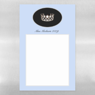 Miss USA Star Crown Dry Erase Sheet Custom Name