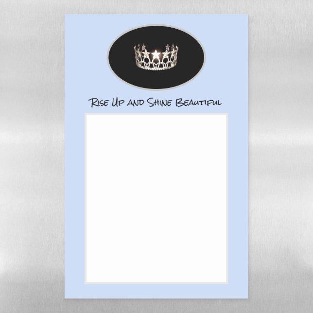 Miss USA Star Crown Dry Erase Sheet-Rise Up and Magnetic Dry Erase Sheet (Vertical)