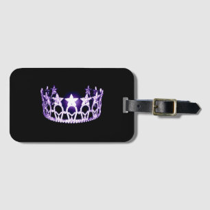 Miss USA style Crown Luggage Tag