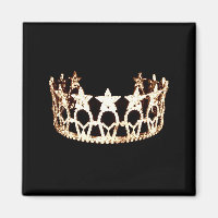 Miss USA style Crown Magnate Gold Star