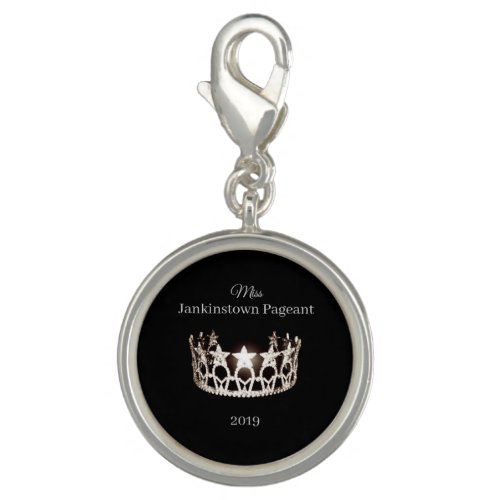 Miss USA style Crown Pageant Charm
