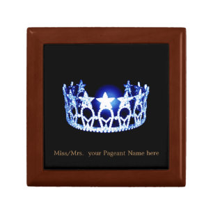 Miss USA style Custom Name Crown Trinket Box