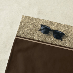 Miss USA style Glitter Pageant Beach Towel