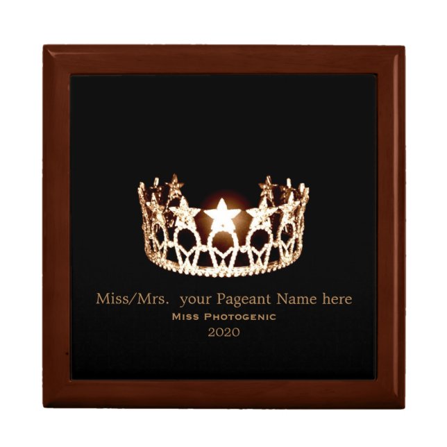 Miss USA style Large Special Award Trinket Box (Front)