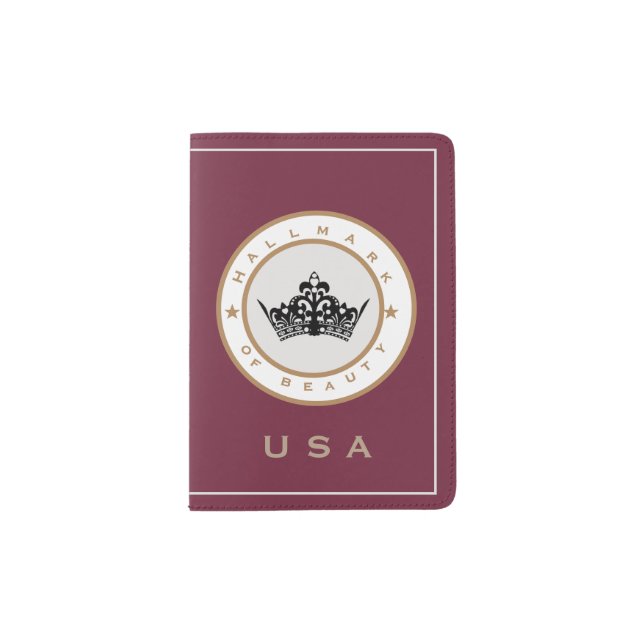 Miss USA style Pageant Custom Passport Holder (Front)