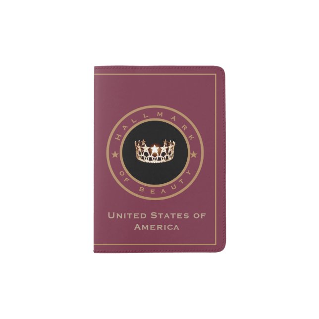 Miss USA style Pageant Custom Passport Holder (Front)