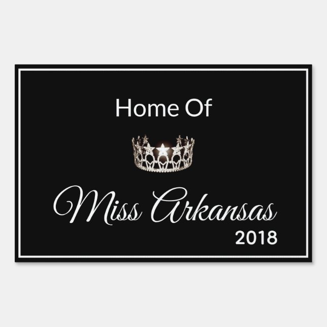 Miss USA style Pageant Home Of Yard Sign (Front)