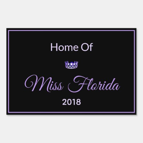 Miss USA style Pageant Home Of Yard Sign_Large Sign