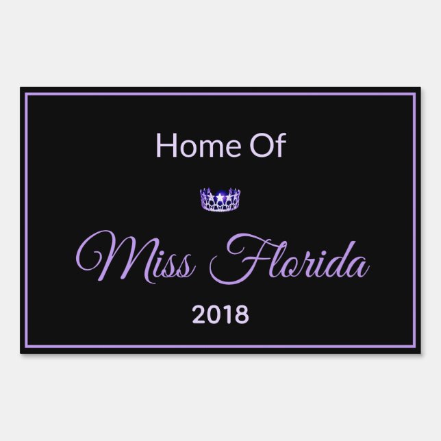 Miss USA style Pageant Home Of Yard Sign-Large Sign (Front)