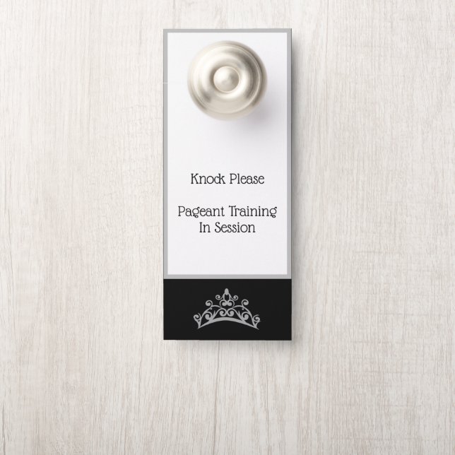 Miss USA style Pageant SLVR Crown Door Hanger (On Knob)