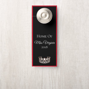 Miss USA style Pageant SLVR Crown Door Hanger