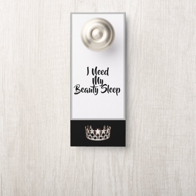 Miss USA style Pageant SLVR Crown Door Hanger (On Knob)