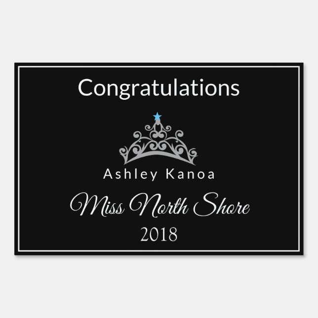 Miss USA style Pageant Yard Sign-Large Sign (Front)