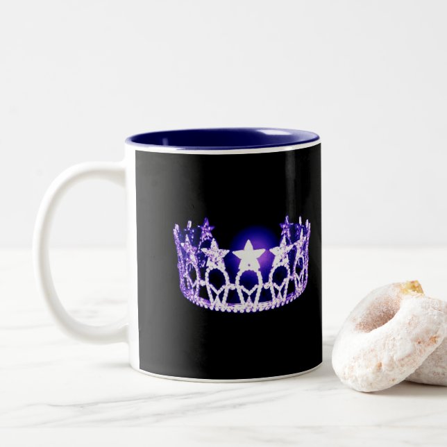 Miss USA style Purple Crown Mug (With Donut)