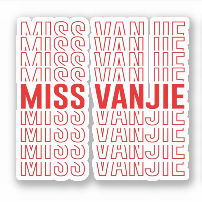 Miss Vanjie Sticker (Front)