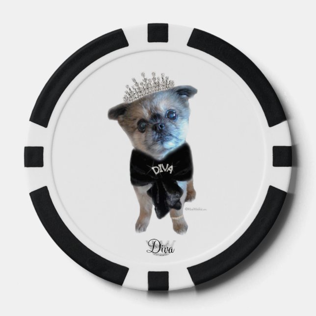Miss Winkie "Diva" poker chips (Front)